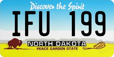 ND license plate IFU199