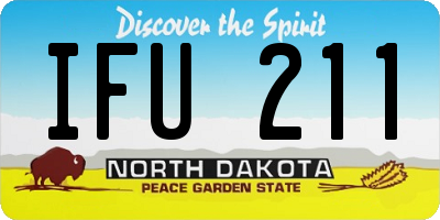 ND license plate IFU211