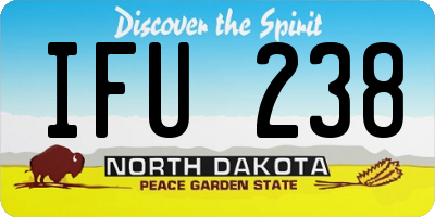 ND license plate IFU238