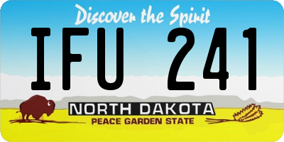 ND license plate IFU241