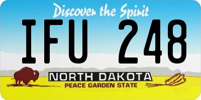 ND license plate IFU248