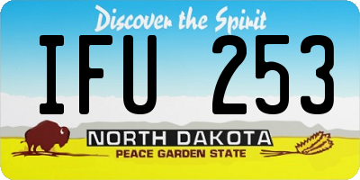 ND license plate IFU253