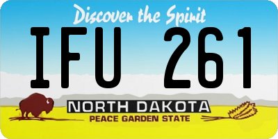 ND license plate IFU261