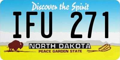 ND license plate IFU271