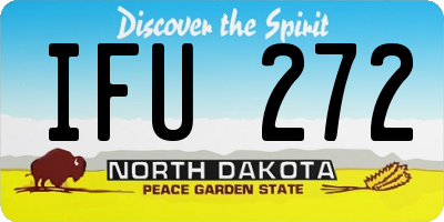 ND license plate IFU272