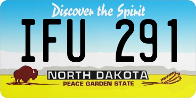 ND license plate IFU291