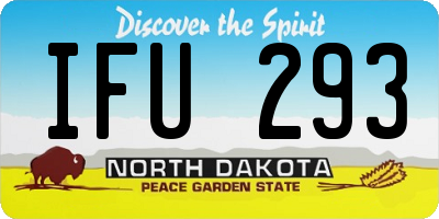 ND license plate IFU293
