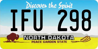 ND license plate IFU298