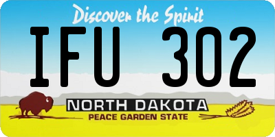 ND license plate IFU302