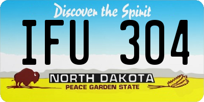 ND license plate IFU304