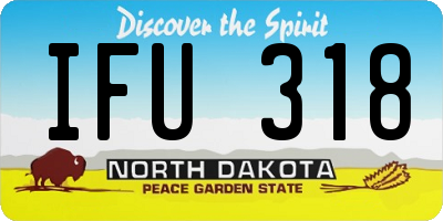 ND license plate IFU318