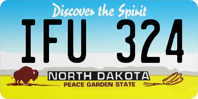 ND license plate IFU324