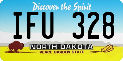 ND license plate IFU328