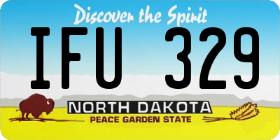 ND license plate IFU329