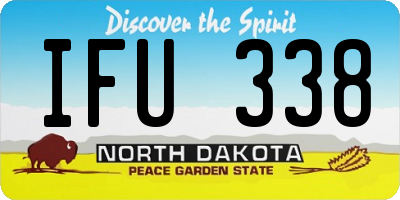 ND license plate IFU338