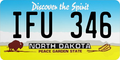 ND license plate IFU346