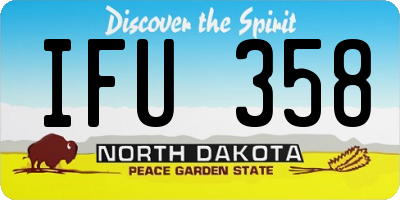 ND license plate IFU358