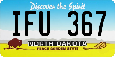 ND license plate IFU367