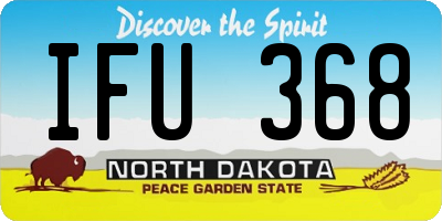 ND license plate IFU368