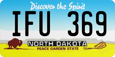 ND license plate IFU369