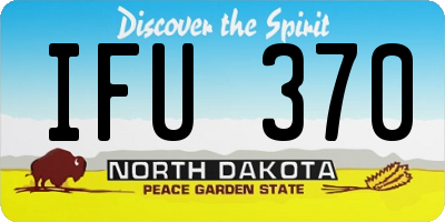 ND license plate IFU370