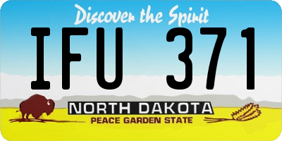 ND license plate IFU371