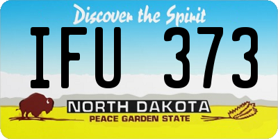 ND license plate IFU373