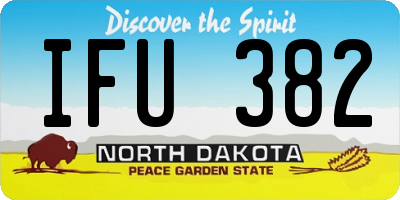 ND license plate IFU382