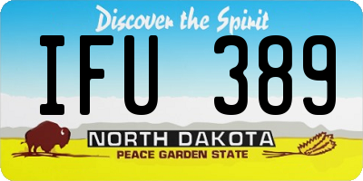 ND license plate IFU389