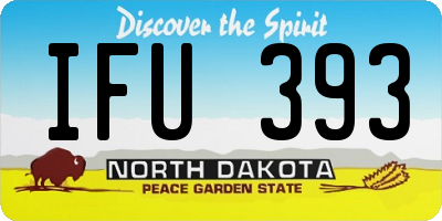 ND license plate IFU393