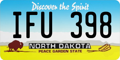 ND license plate IFU398