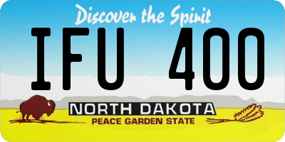 ND license plate IFU400