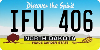 ND license plate IFU406