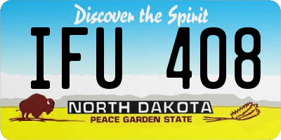 ND license plate IFU408