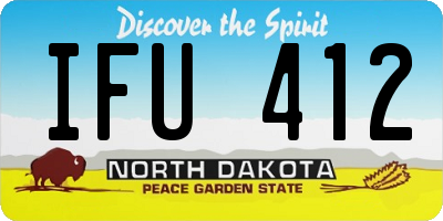 ND license plate IFU412