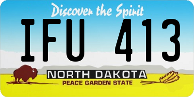 ND license plate IFU413