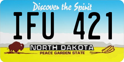ND license plate IFU421