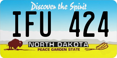 ND license plate IFU424