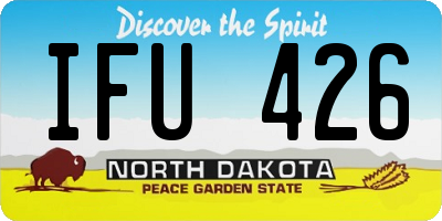 ND license plate IFU426