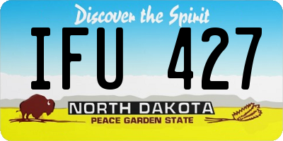 ND license plate IFU427