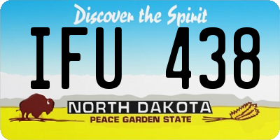 ND license plate IFU438