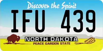 ND license plate IFU439