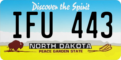 ND license plate IFU443