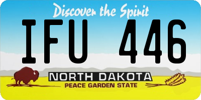 ND license plate IFU446