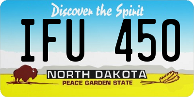 ND license plate IFU450
