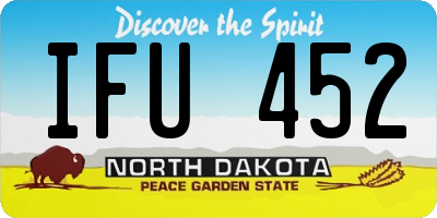 ND license plate IFU452