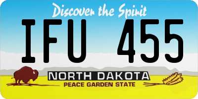 ND license plate IFU455