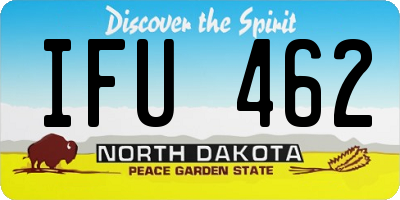 ND license plate IFU462
