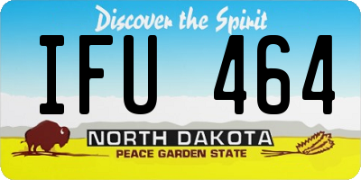 ND license plate IFU464