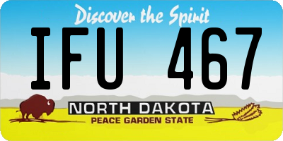 ND license plate IFU467